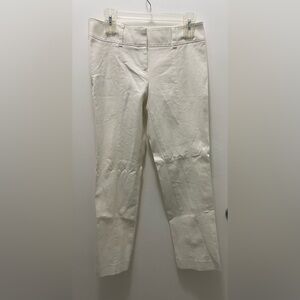 Ann Taylor Stretch Women’s White Trousers